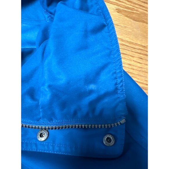 Vintage L.L. Bean Men's Teal Full Zip and Snap Close Hidden Hood Jacket Tall L - Picture 10 of 16